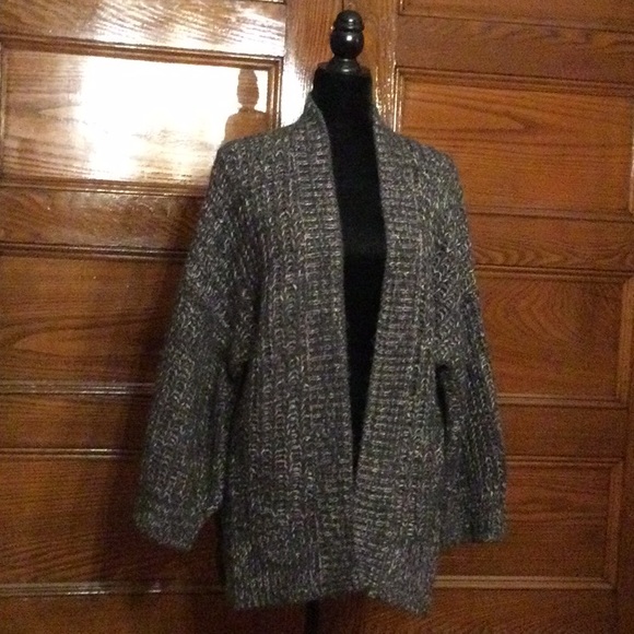 Express Sweaters - Express Grey Bulky Cartigan